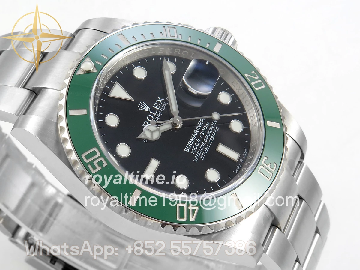 Rolex Submariner 41mm 126610 LV Kermit SCF 904L SS Case and Bracelet DD3235 - Image 6