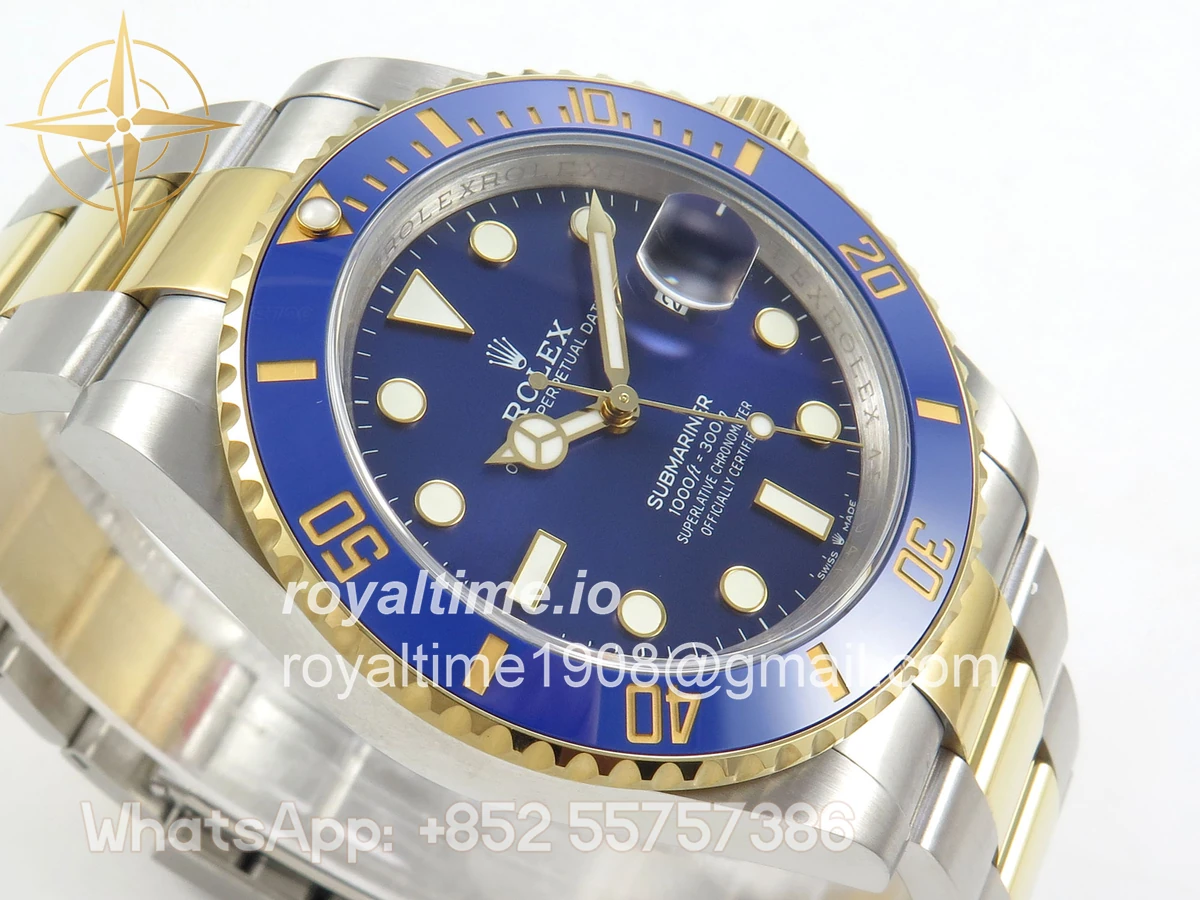 Rolex Submariner 41mm 126613 LB QF Blue Dial on SS/YG Bracelet QF3235 - Image 6