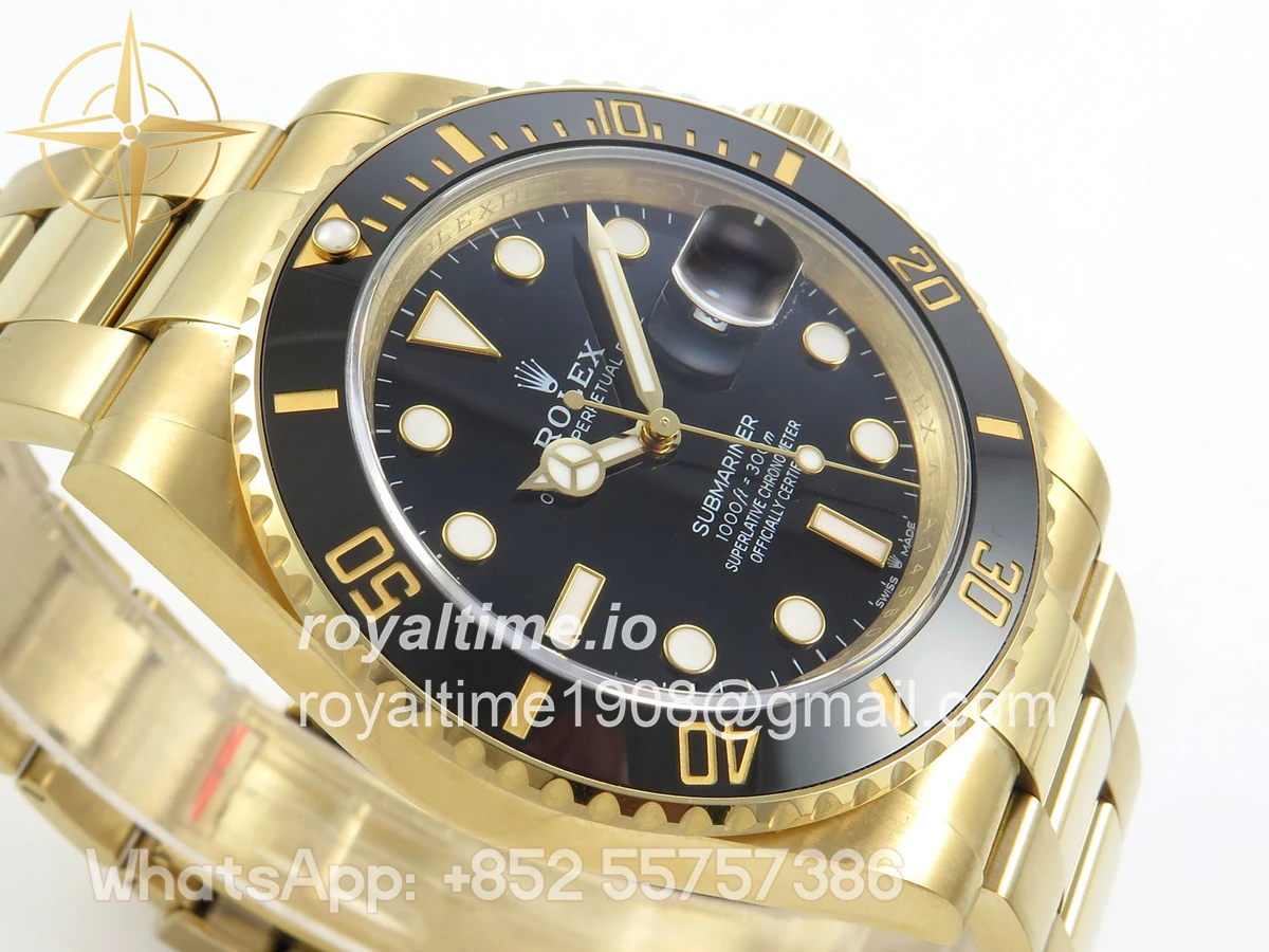 Rolex Submariner 41mm 126618 LN QF Black Dial on YG Bracelet QF3235 - Image 6