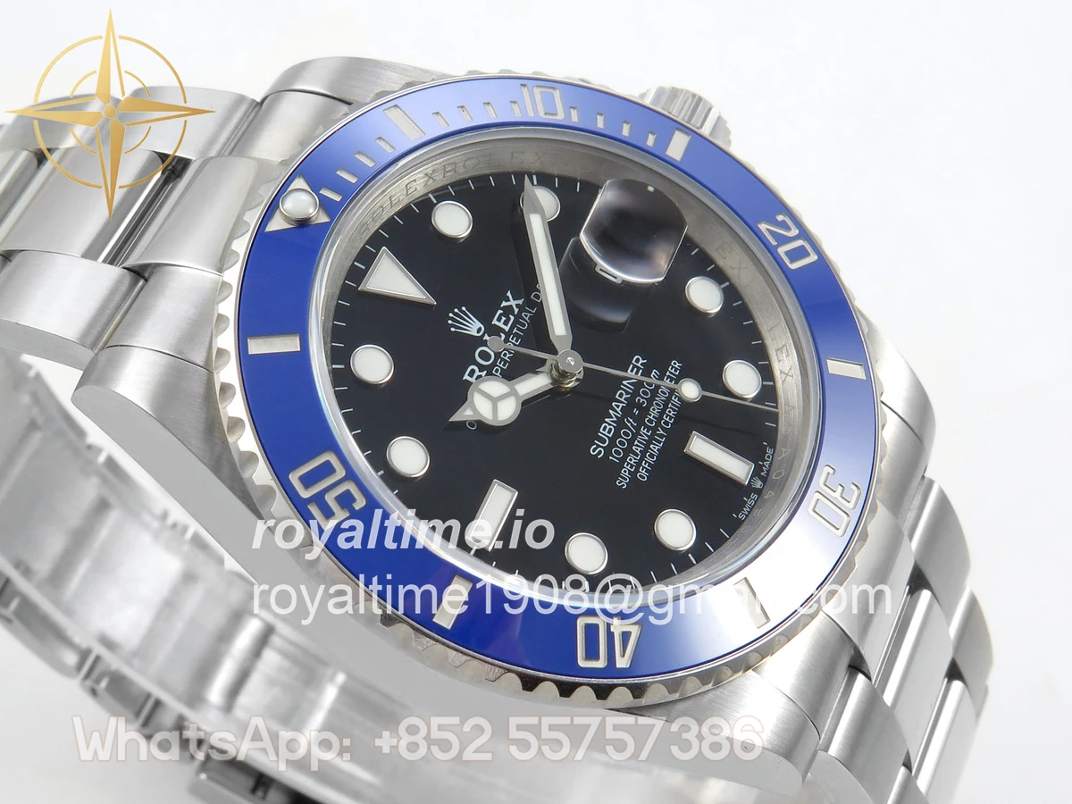 Rolex Submariner 41mm 126619 LB QF Blue Ceramic Black Dial on SS Bracelet QF3235 - Image 6