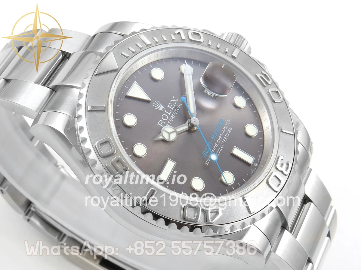 Rolex Yacht-Master 126622 904L Steel QF Gary Dial on SS Bracelet QF3235 - Image 6