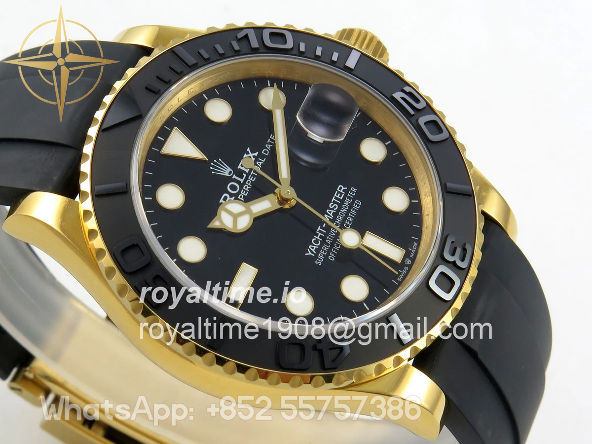 Rolex Yacht-Master 42mm 226658 YG QF on Oysterflex Strap JH3235 V18 (Free Sprung) Weighted 171g - Image 6