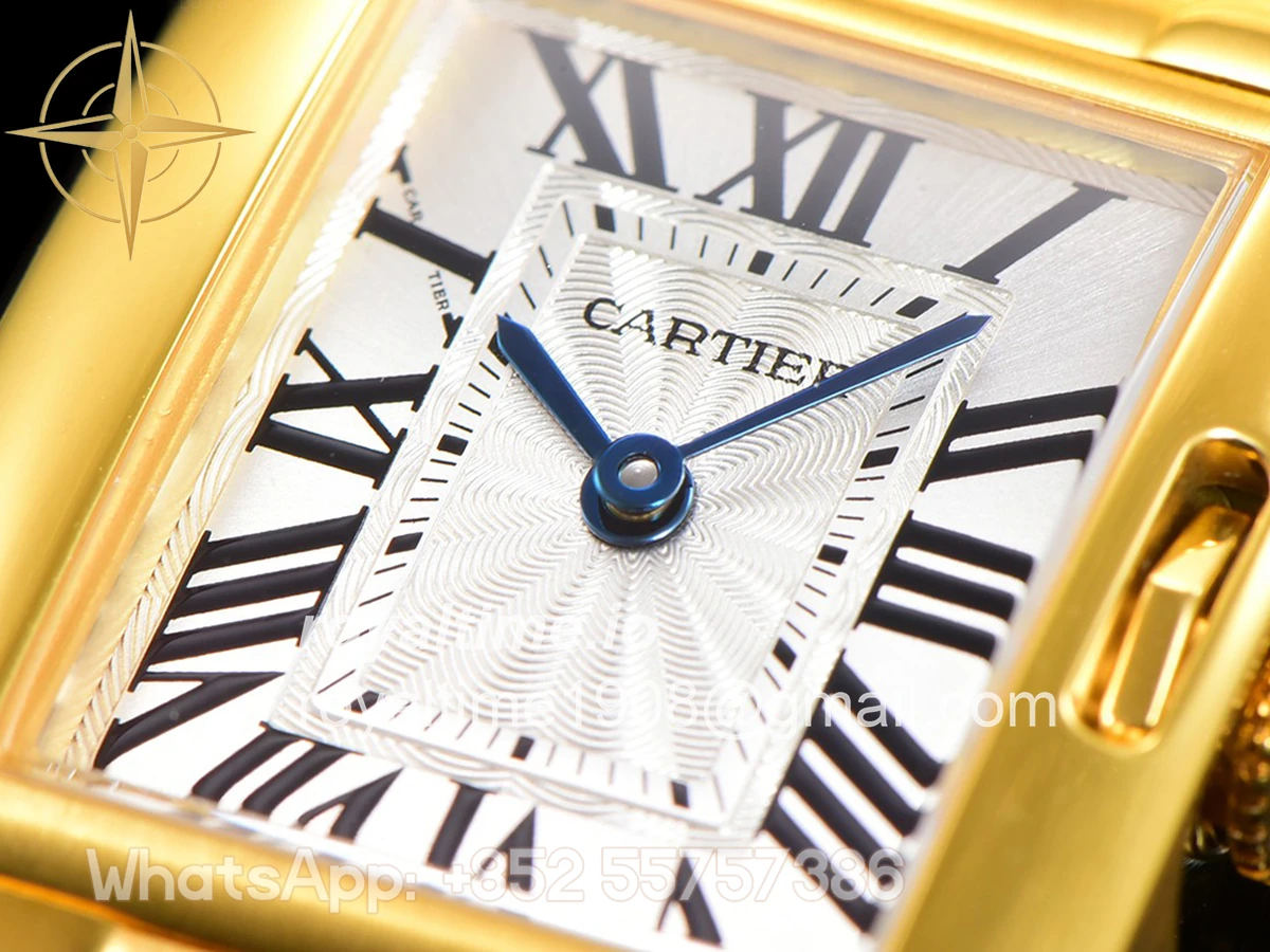 Cartier Tank Anglaise 30.2mm White Dial in Yellow Gold - Image 6