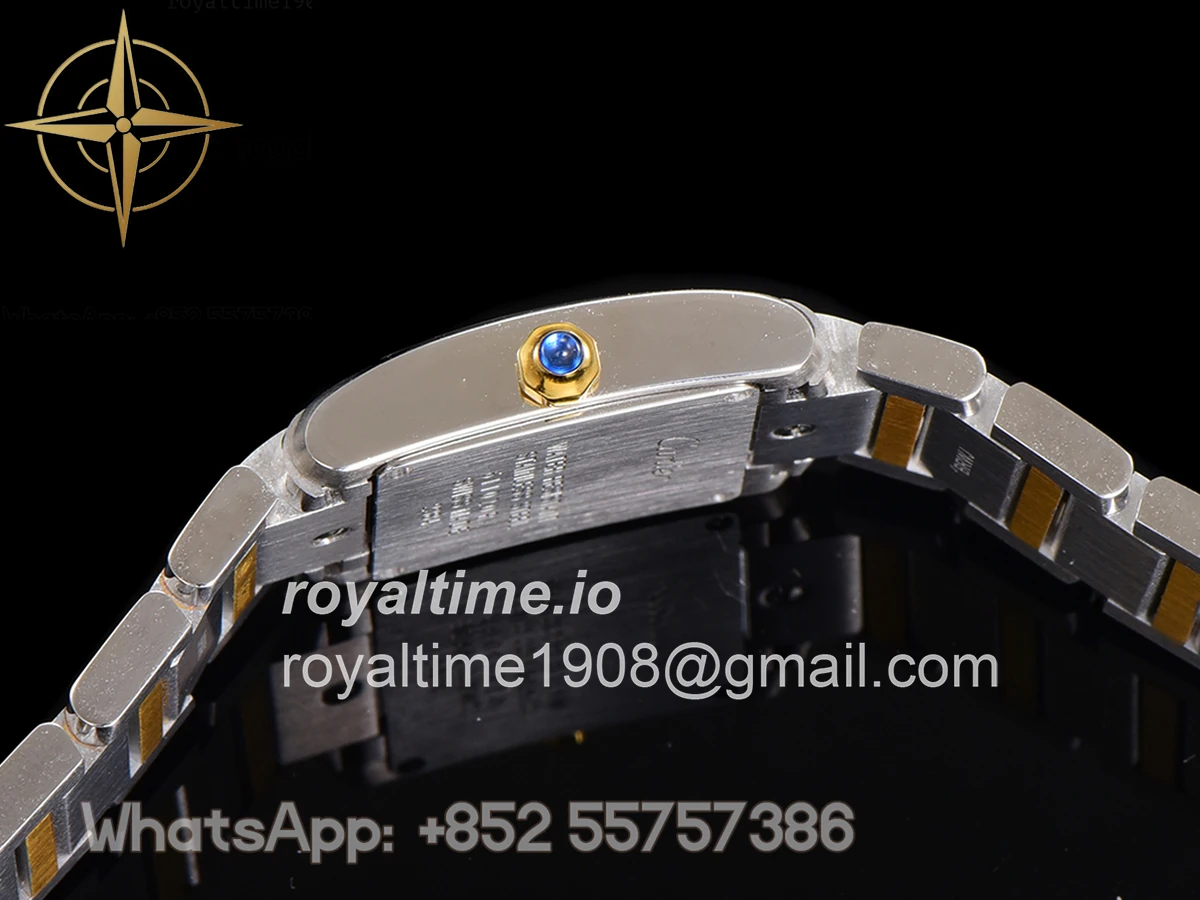 Cartier Tank Francaise Watch Small with Diamond Marker Steel/Yellow Gold - Image 6