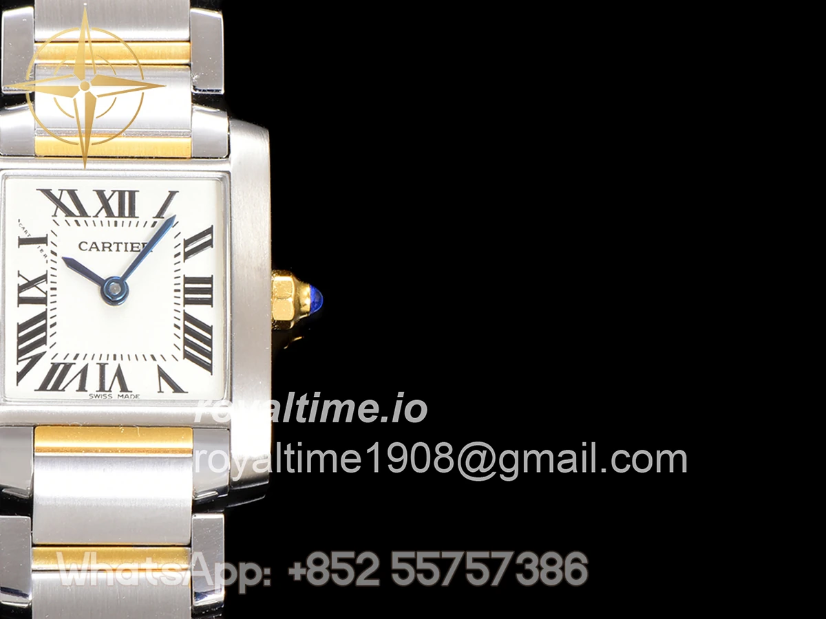 Cartier Tank Francaise Watch Small Steel/Yellow Gold - Image 6