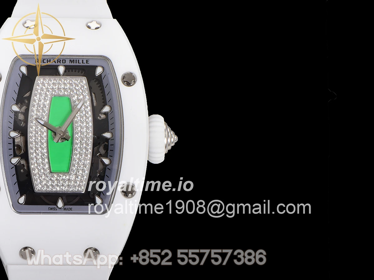 Richard Mille RM 007 Automatic Ladies White Ceramic Green - Image 6