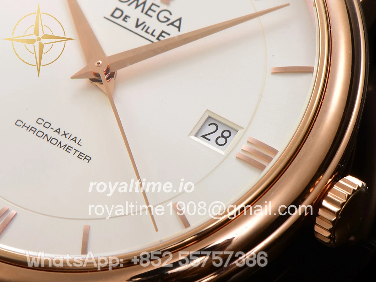 Omega De Ville Prestige Co‑Axial Master Chronometer 40mm White Dial in Rose Gold - Image 6