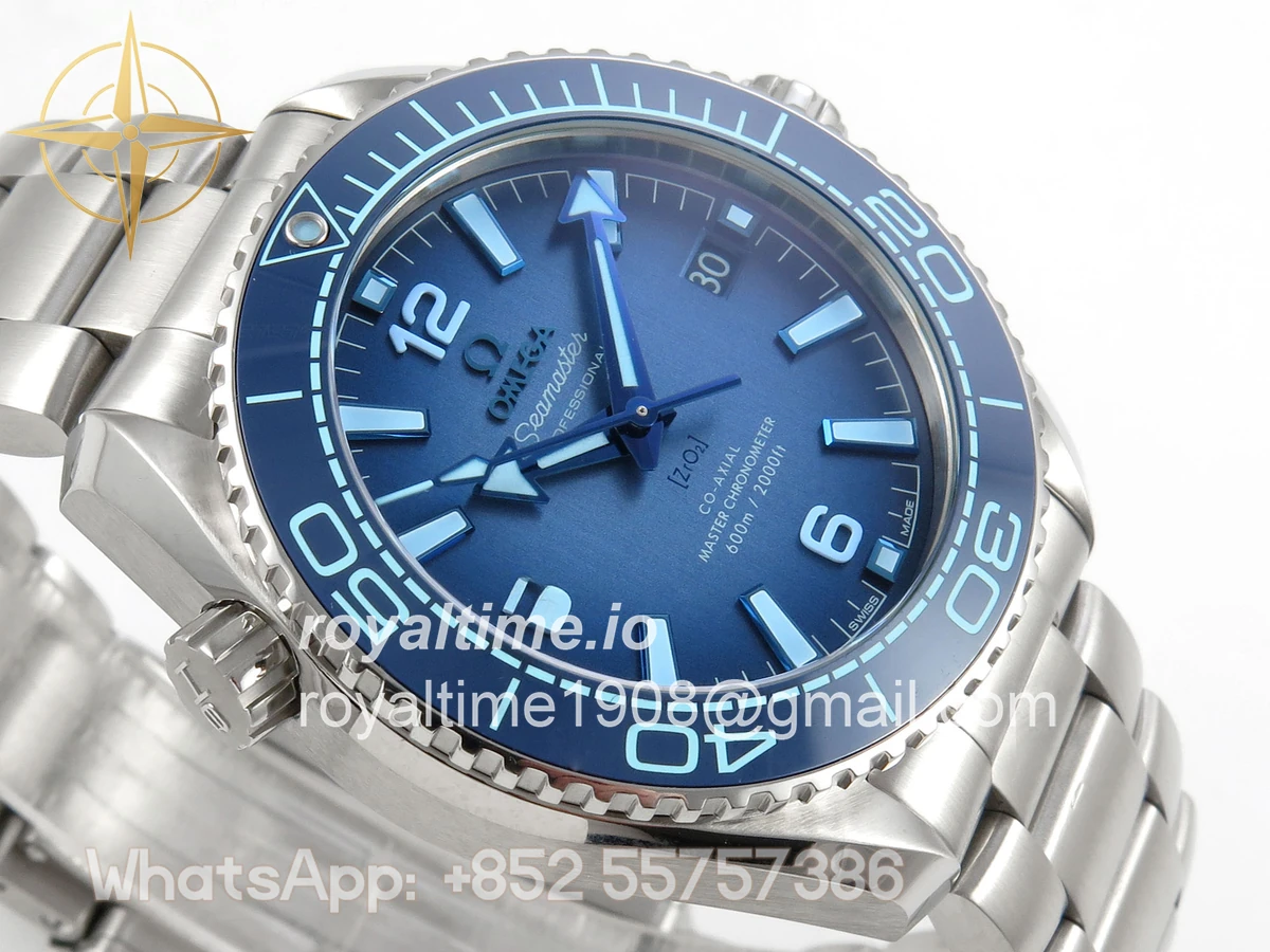 Omega Seamaster 39.5mm VSF Summer Blue Dial on SS Bracelet SA8800 V4 - Image 6