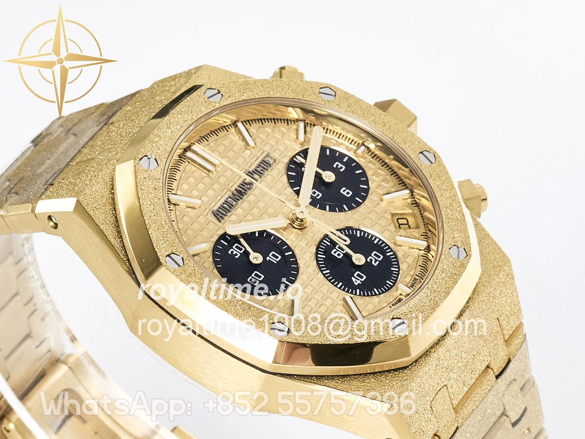 Audemars Piguet Royal Oak Chrono 26240 Frosted YG APSF YG Dial on Bracelet SA4401 - Image 6