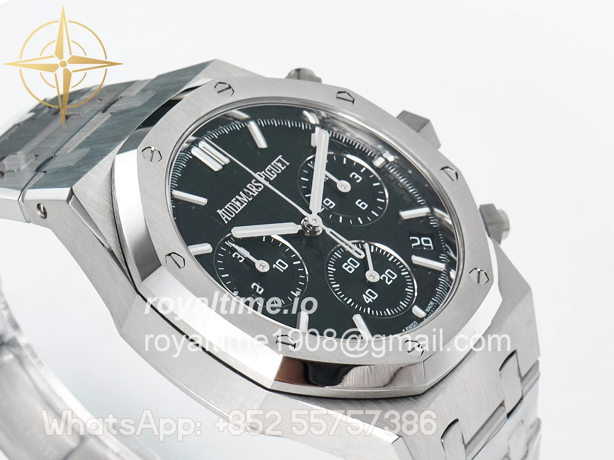 Audemars Piguet Royal Oak Chrono 26240 SS APSF Black Dial on SS Bracelet SA4401 - Image 6