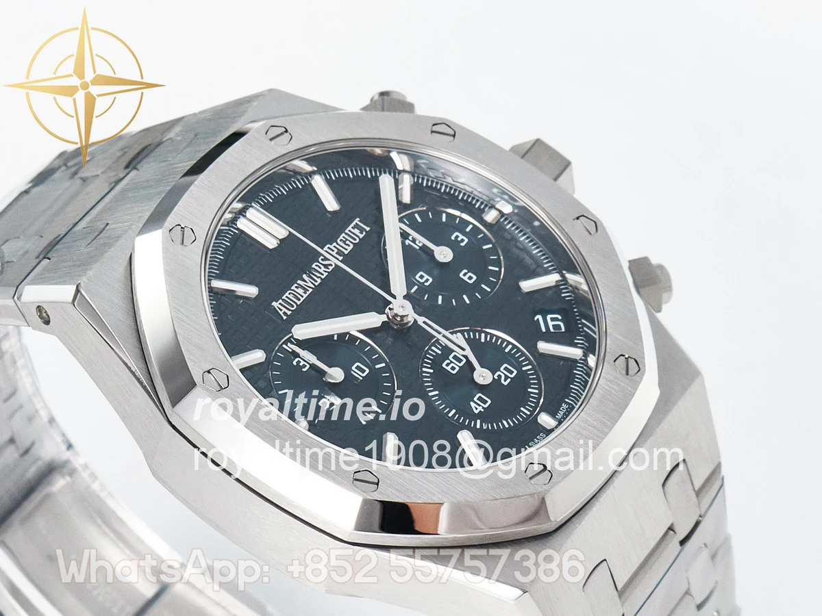 Audemars Piguet Royal Oak Chrono 26240 SS APSF Blue Dial on SS Bracelet SA4401 - Image 6