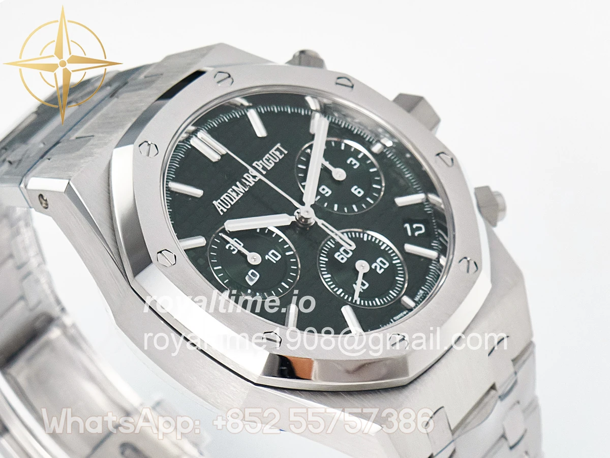 Audemars Piguet Royal Oak Chrono 26240 SS APSF Green Dial on SS Bracelet SA4401 - Image 6