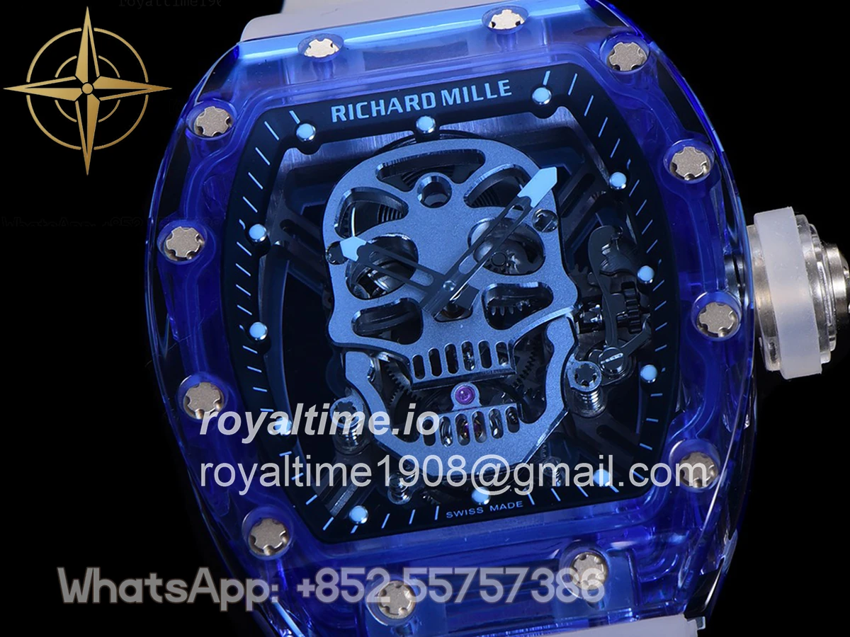 Richard Mille RM 027-01 Tourbillon Blue Sapphire Skull - Image 6