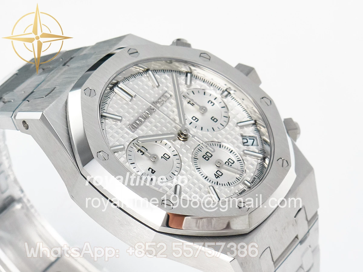 Audemars Piguet Royal Oak Chrono 26240 SS APSF Silver Dial on SS Bracelet SA4401 - Image 6