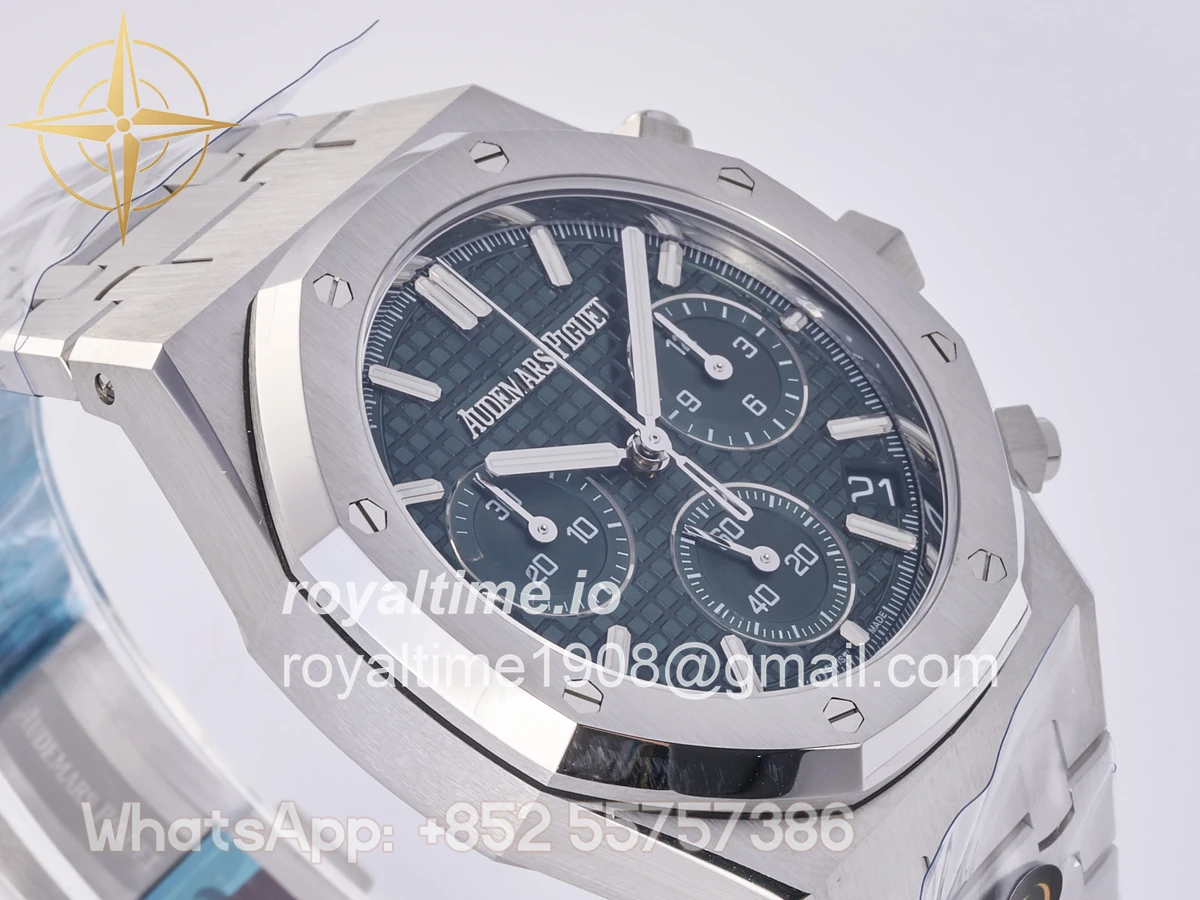 Audemars Piguet Royal Oak Chrono 26240 SS DDF Green Dial on SS Bracelet DD4401 (50th Anniversary) - Image 6