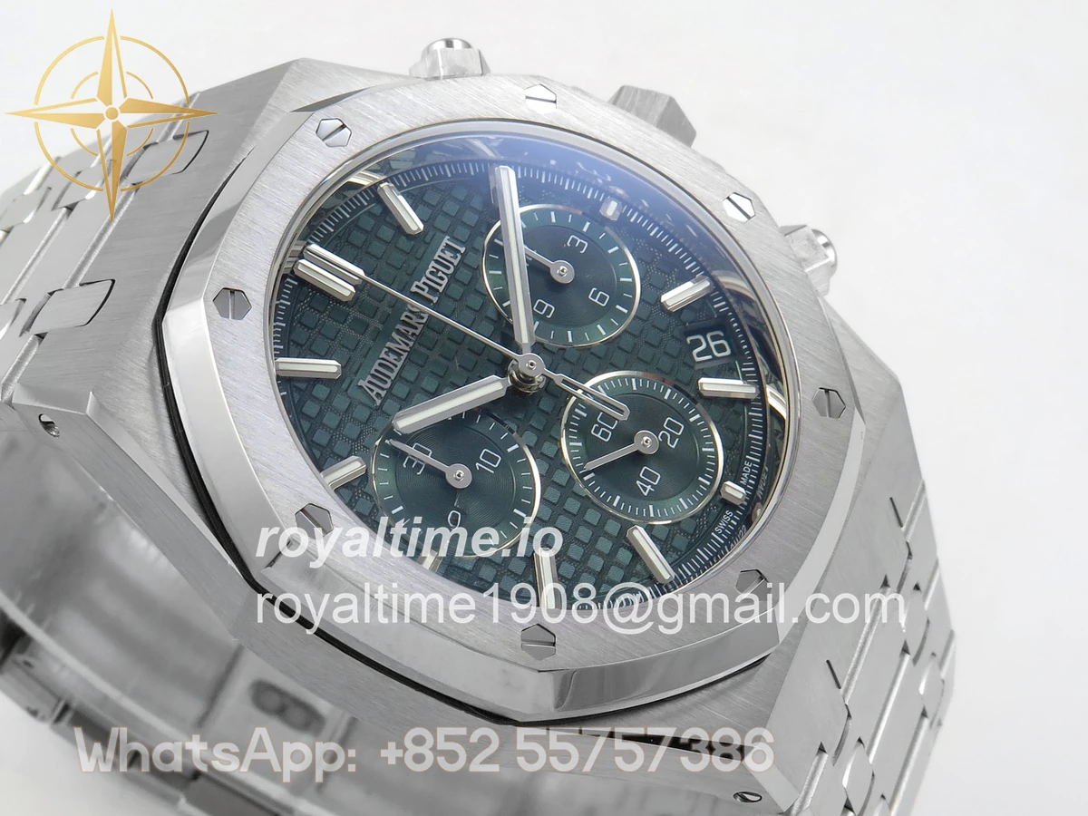 Audemars Piguet Royal Oak Chrono 26240 SS DDF Green Dial on SS Bracelet SA4401 - Image 6