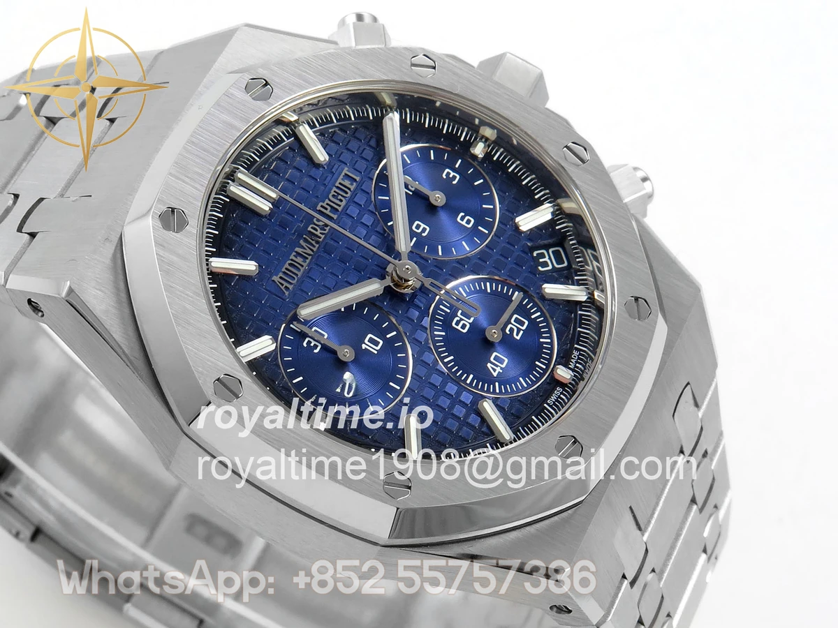 Audemars Piguet Royal Oak Chrono 26240 SS DDSF Blue Ombre Dial on SS Bracelet DD4401 - Image 6