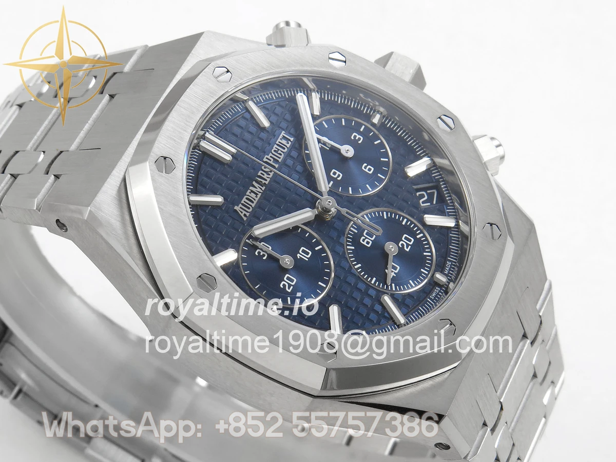 Audemars Piguet Royal Oak Chrono 26240 SS TOPF Blue Dial on SS Bracelet SA4401 - Image 6
