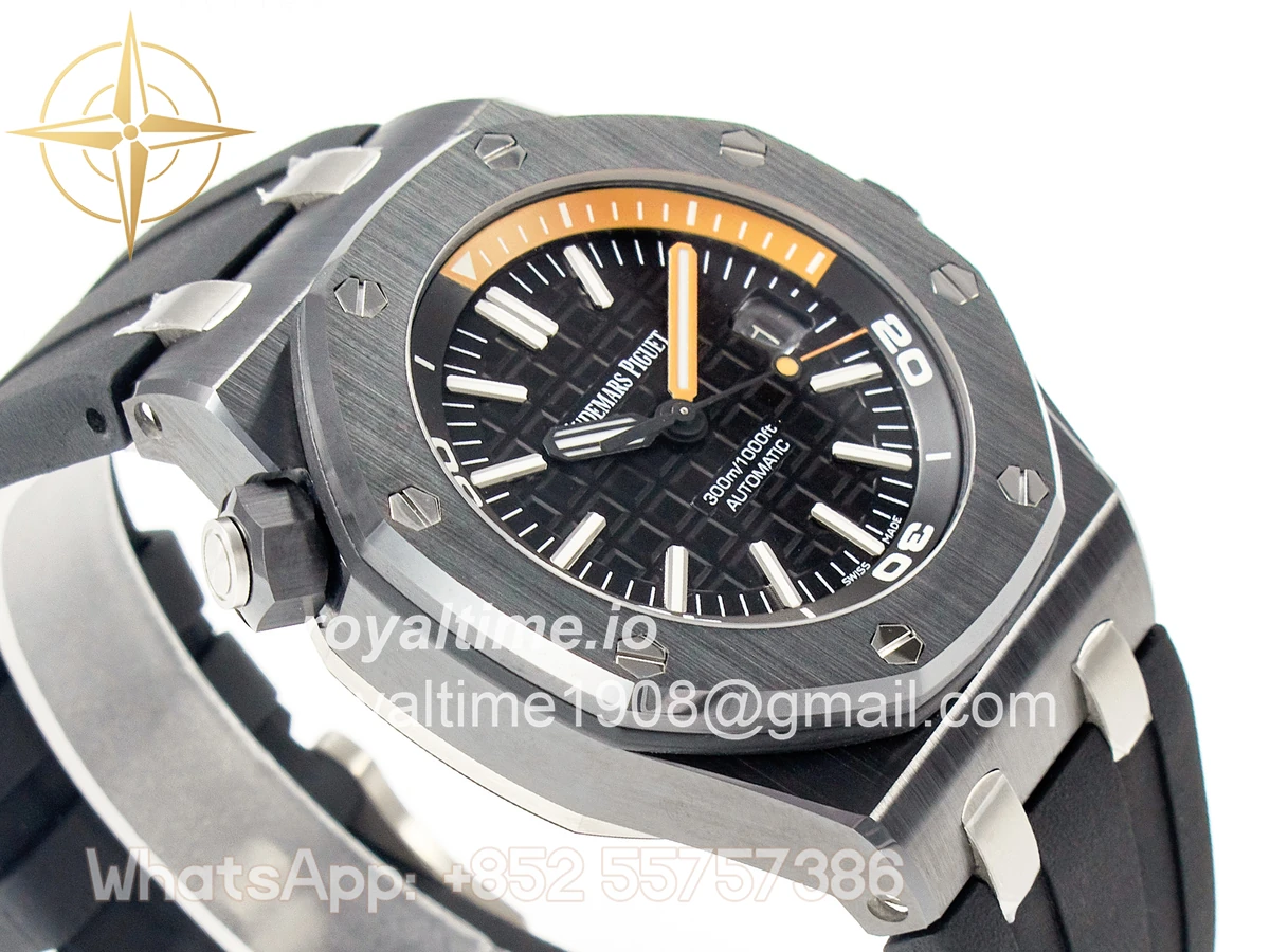 Audemars Piguet Royal Oak Offshore Diver 15707 Black Ceramic ZF SA3120 - Image 6