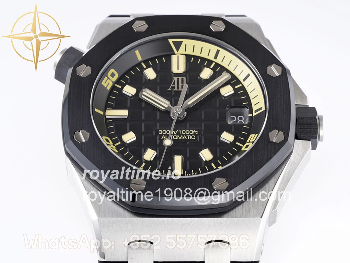 Audemars Piguet Royal Oak Offshore Diver White Gold Black Dial Ref. 15720CN.OO.A002CA.01 - Image 6