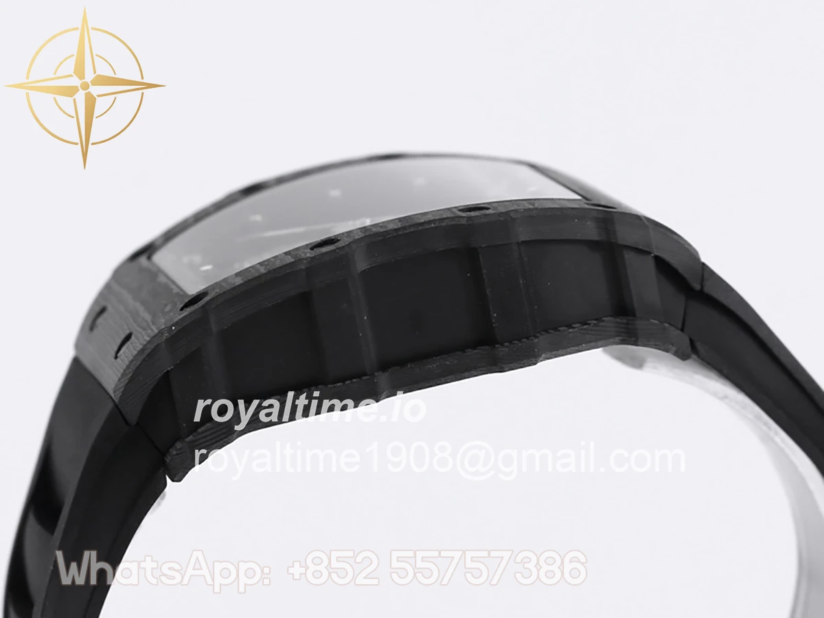 Richard Mille RM 035-01 Rafael Nadal NTPT Carbon on Black Rubber Strap - Image 7