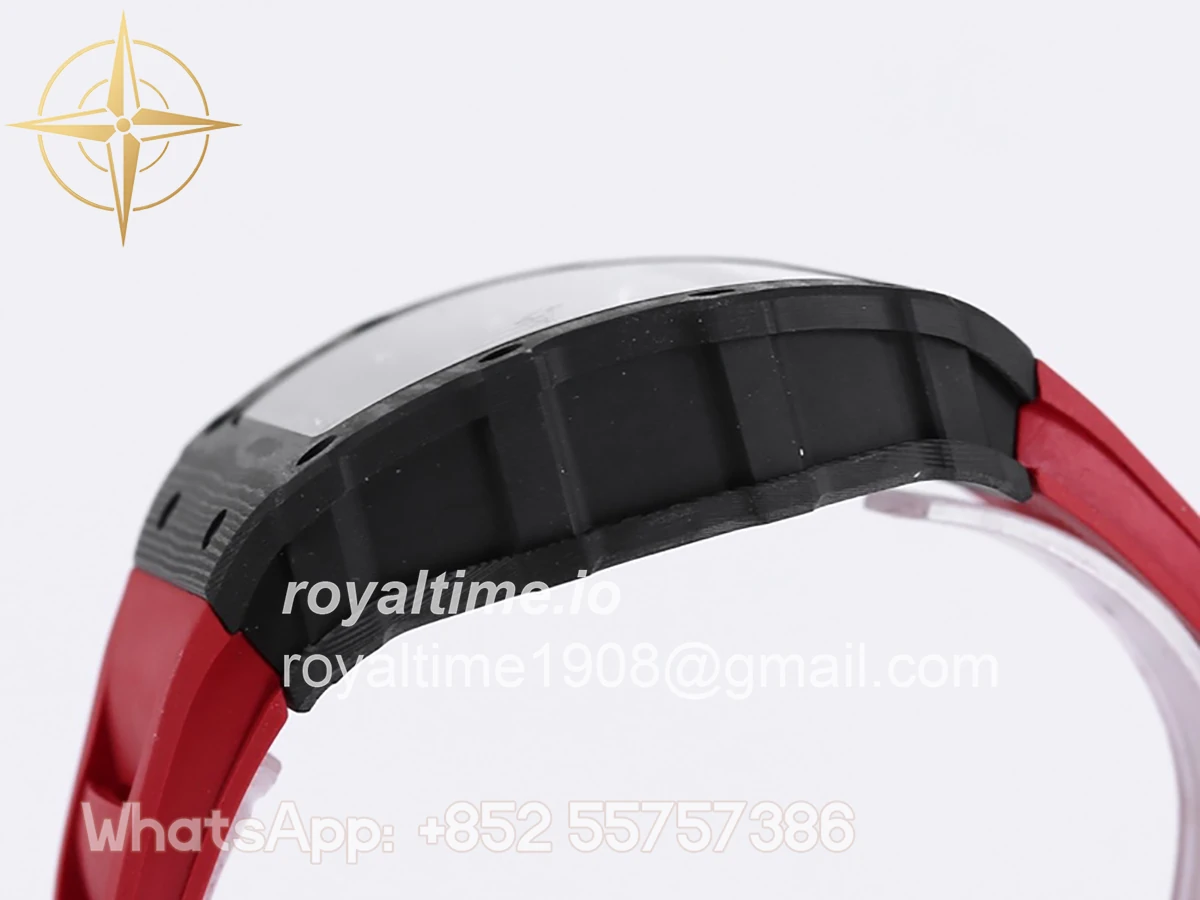 Richard Mille RM 035-01 Rafael Nadal NTPT Carbon on Red Rubber Strap - Image 7