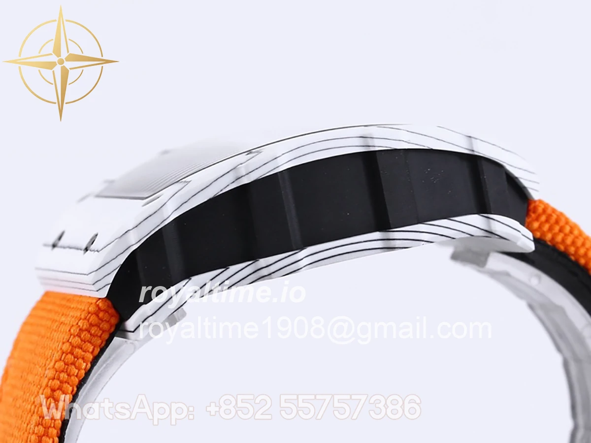 Richard Mille RM 035-01 Rafael Nadal White NTPT on Orange Nylon Strap - Image 7