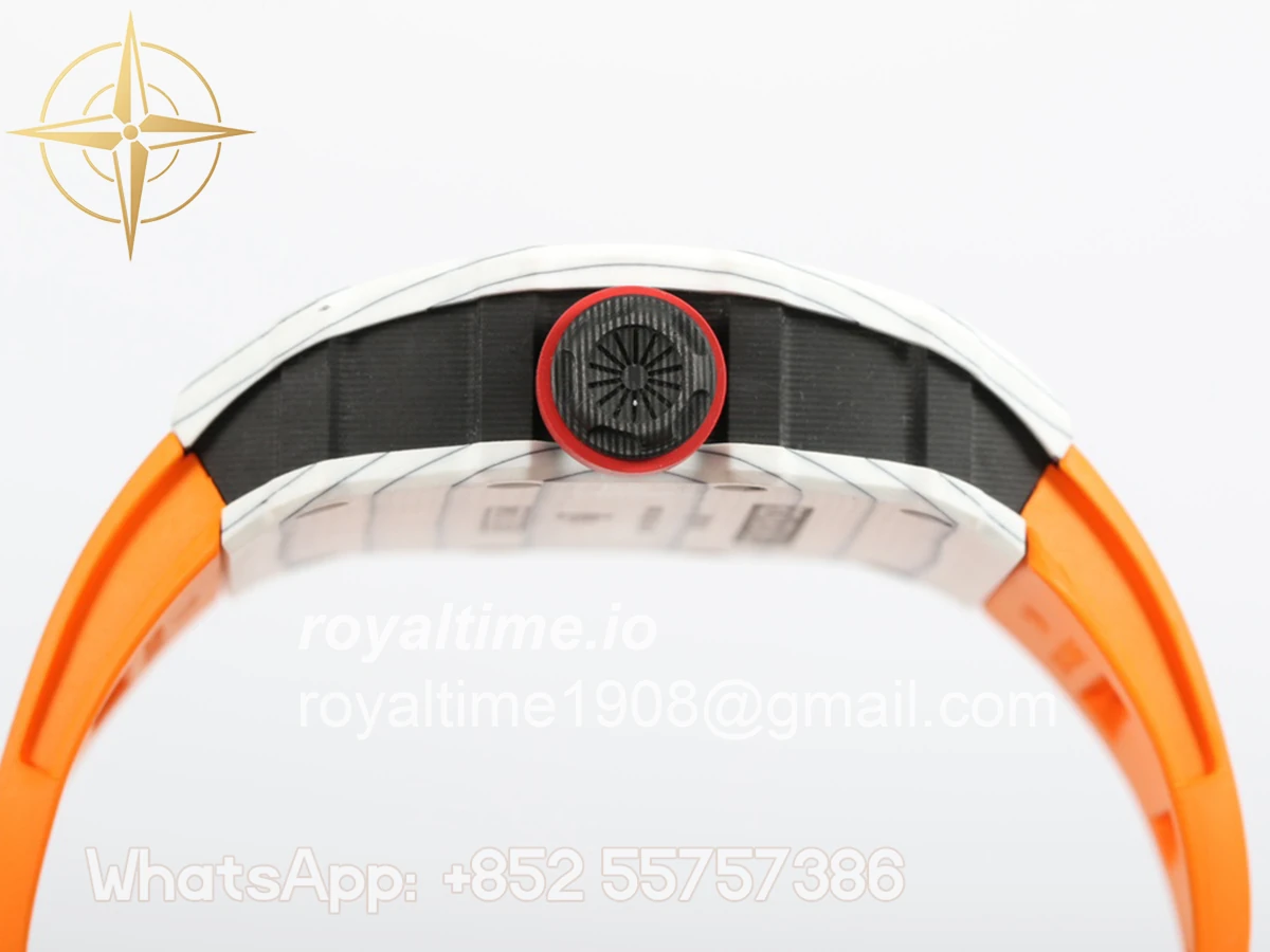 Richard Mille RM 035-01 Rafael Nadal White NTPT on Orange Rubber Strap - Image 7