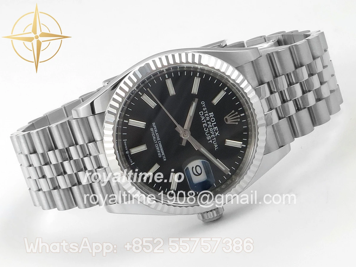 Rolex DateJust 36 126234 Clean Plus 904L Steel Black Stick Dial on Jubilee Bracelet DD3235 - Image 7
