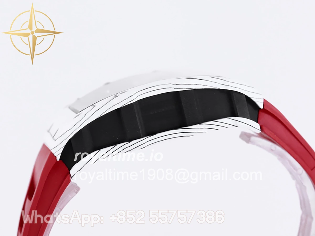 Richard Mille RM 035-01 Rafael Nadal White NTPT on Red Rubber Strap - Image 7