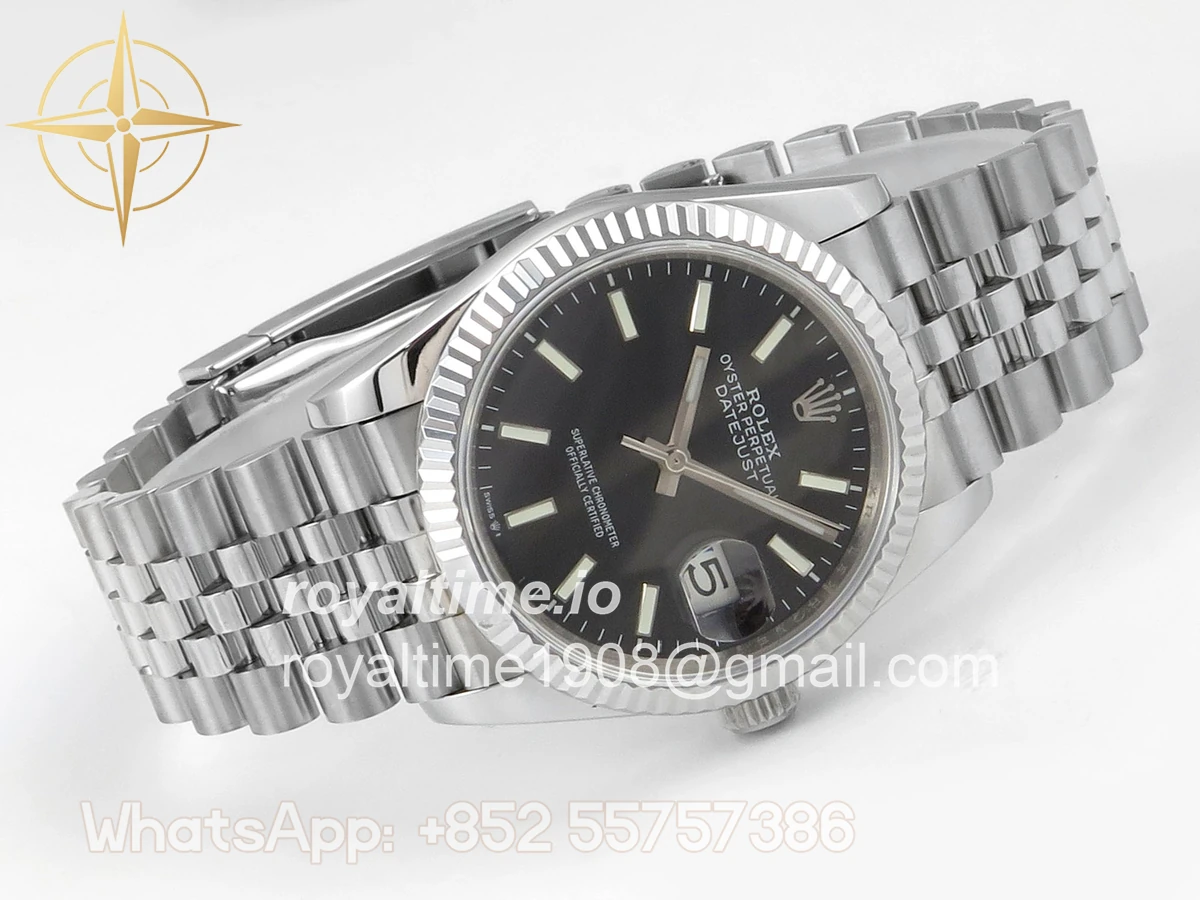 Rolex DateJust 36 126234 QF Black Stick Dial on Jubilee Bracelet QF3235 - Image 7