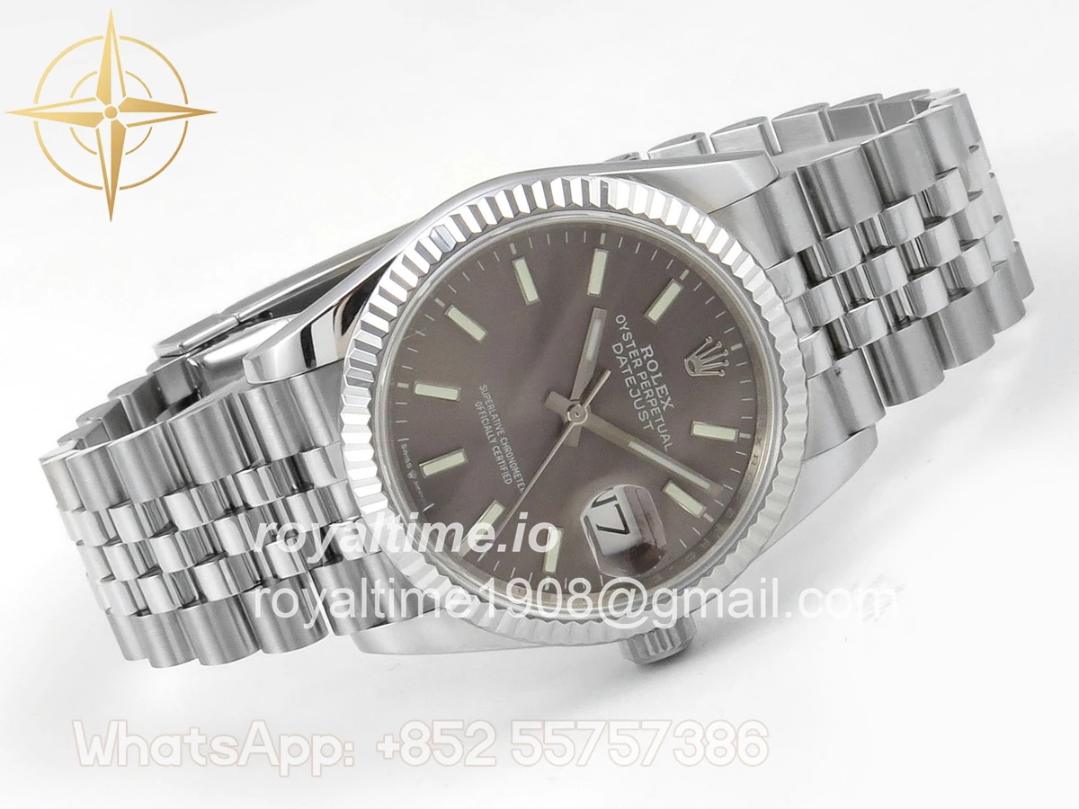 Rolex DateJust 36 126234 QF Gray Stick Dial on Jubilee Bracelet QF3235 - Image 7