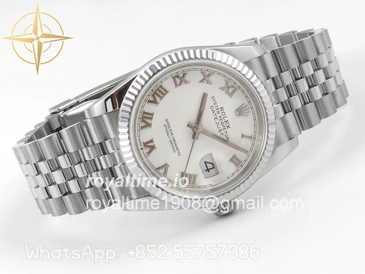 Rolex DateJust 36 126234 QF White Roman Dial on Jubilee Bracelet QF3235 - Image 7