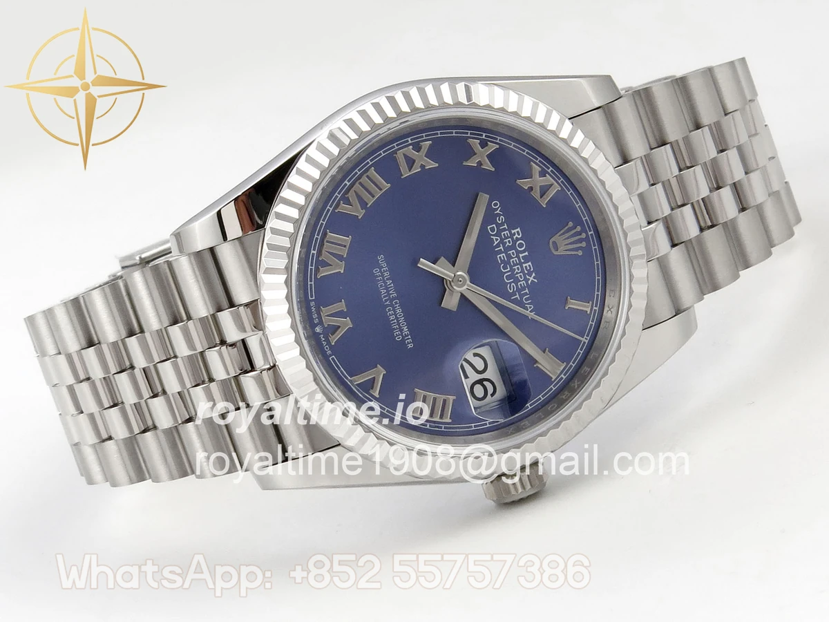 Rolex DateJust 36 SS 126234 ARF Blue Roman Dial on Jubilee Bracelet DD3235 - Image 7