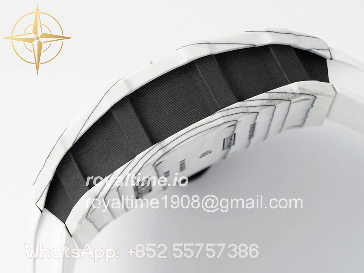 Richard Mille RM 035-01 Rafael Nadal White NTPT on White Rubber Strap (Sonic) - Image 7
