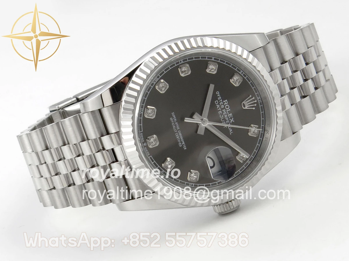 Rolex DateJust 36 SS 126234 ARF Gray Diamonds Dial on Jubilee Bracelet DD3235 - Image 7