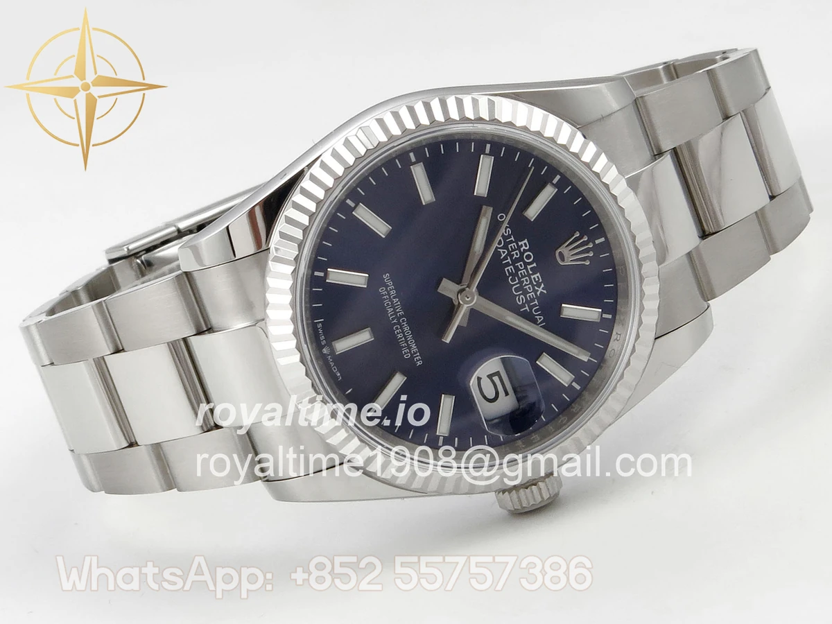 Rolex DateJust 36 SS 126234 ARF Purple Stick Dial on Oyster Bracelet DD3235 - Image 7