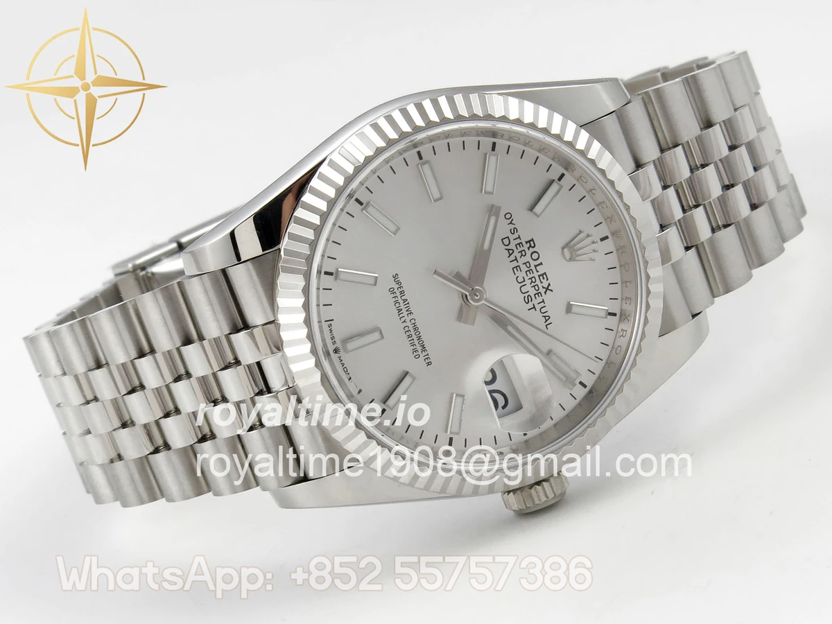 Rolex DateJust 36 SS 126234 ARF Silver Stick Dial on Jubilee Bracelet DD3235 - Image 7