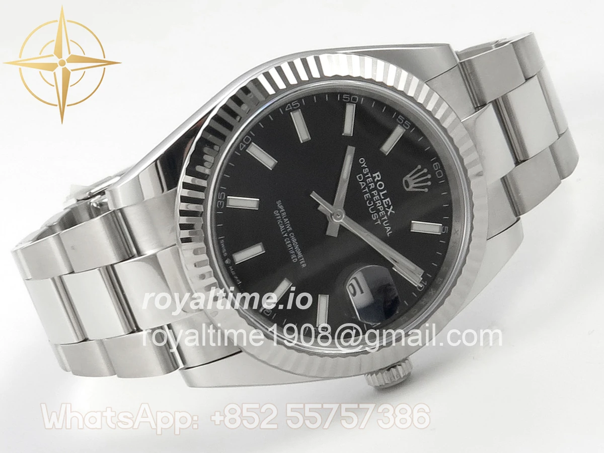 Rolex DateJust 41 126334 904L SS SCF Black Dial on Oyster Bracelet VR3235 - Image 7