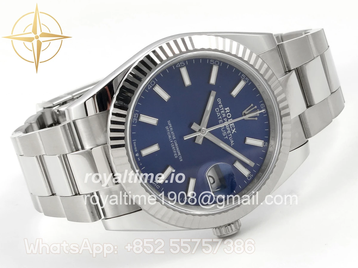 Rolex DateJust 41 126334 904L SS SCF Blue Dial on Oyster Bracelet VR3235 - Image 7