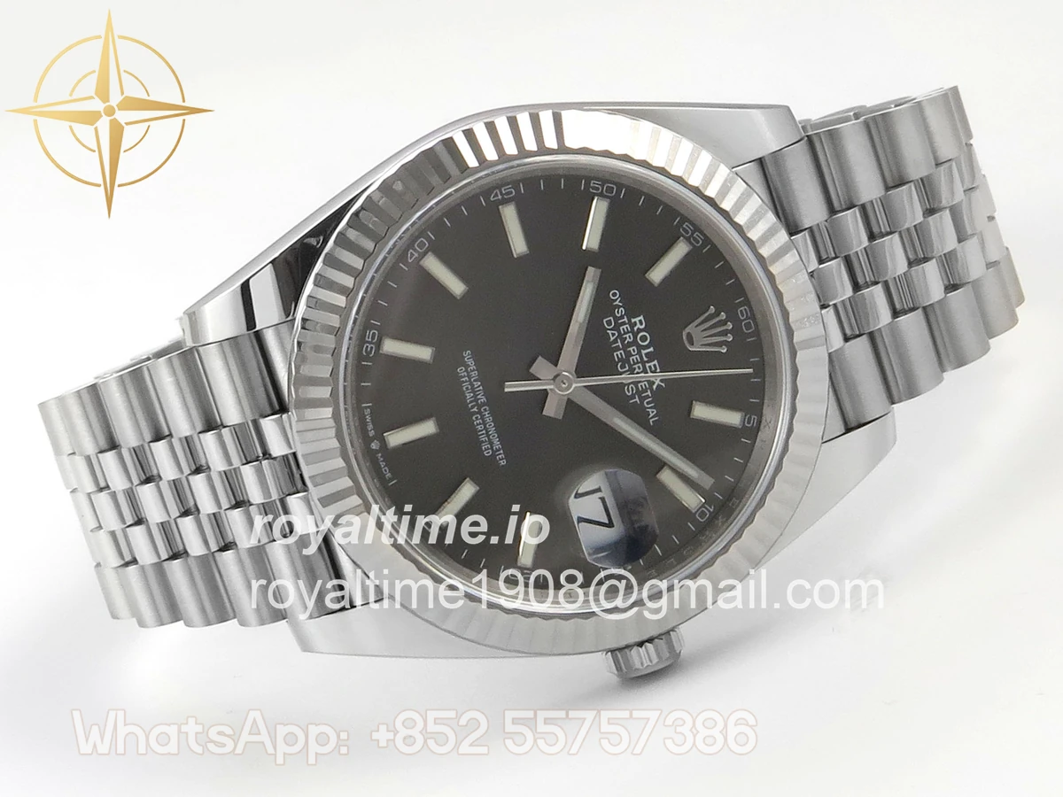 Rolex DateJust 41 126334 904L SS SCF Gray Dial on Jubilee Bracelet VR3235 - Image 7