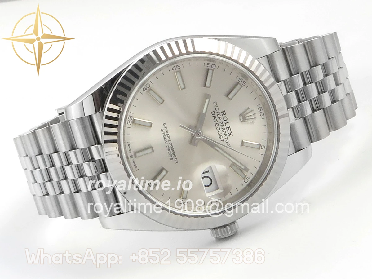 Rolex DateJust 41 126334 904L SS SCF Sliver Dial on Jubilee Bracelet VR3235 - Image 7