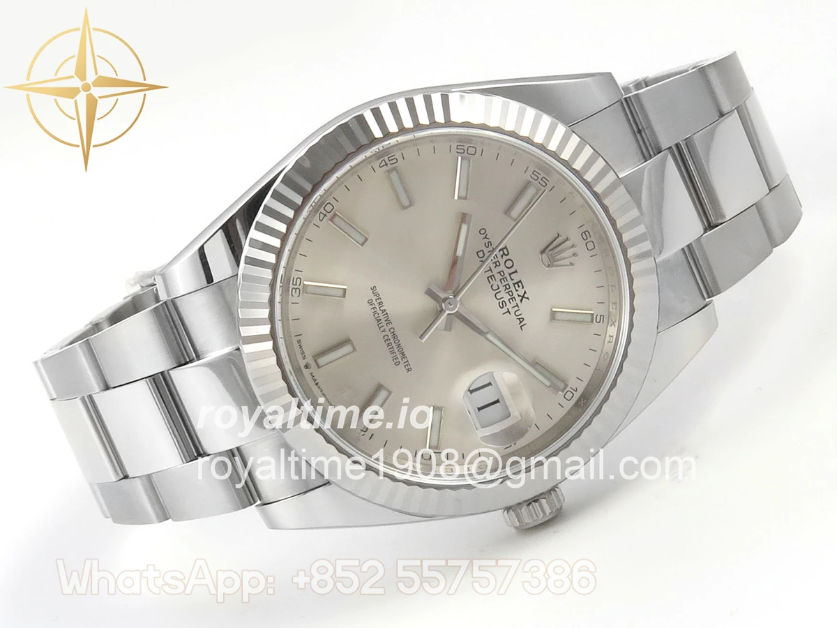 Rolex DateJust 41 126334 904L SS SCF Sliver Dial on Oyster Bracelet VR3235 - Image 7