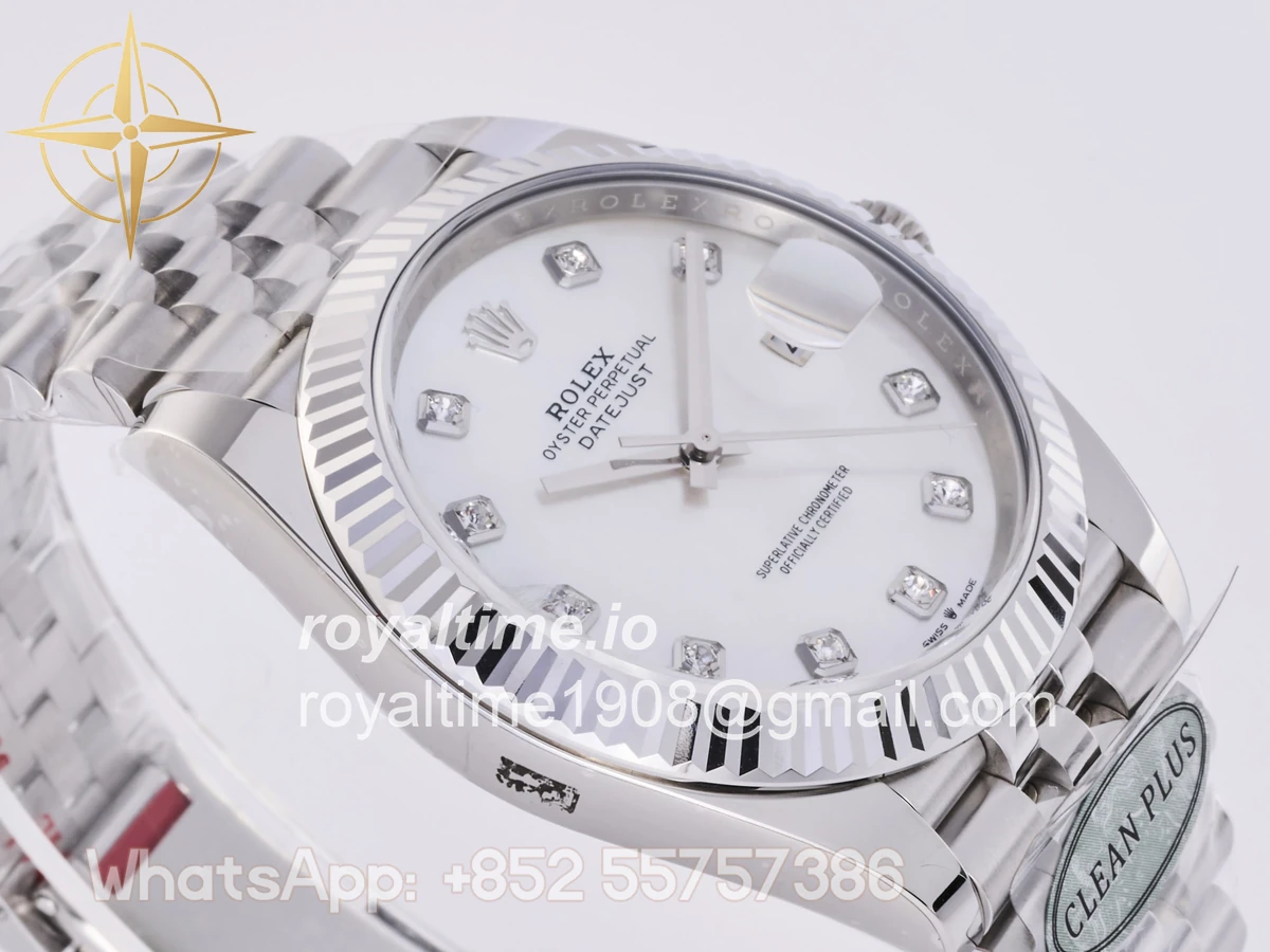Rolex DateJust 41 126334 Clean Plus 904L Steel White MOP Diamonds Dial on Jubilee Bracelet DD3235 - Image 7