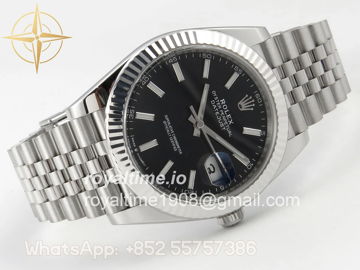 Rolex DateJust 41 126334 Clean Plus Black Stick Dial on Jubilee Bracelet JH3235 (Free Sprung) Weighted 133g - Image 7