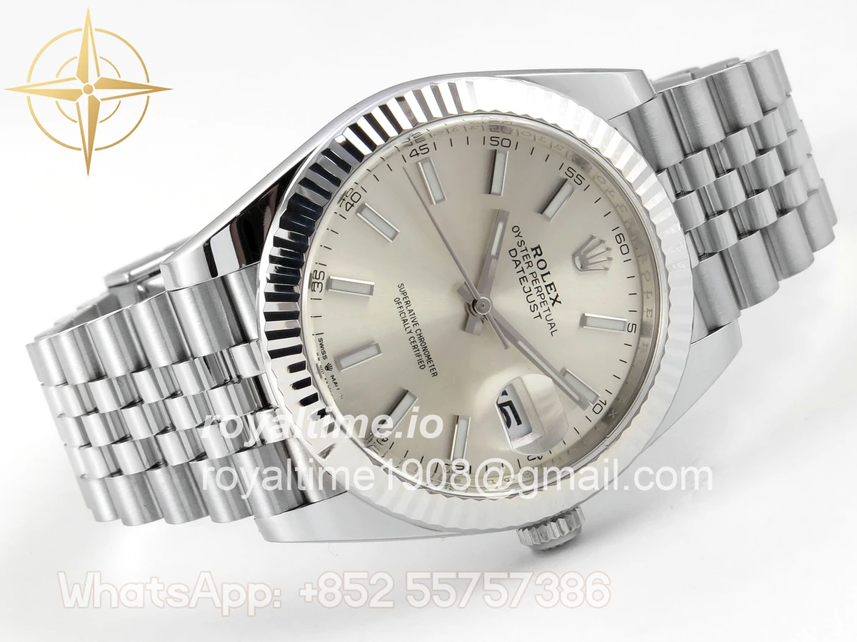 Rolex DateJust 41 126334 Clean Plus Silver Stick Dial on Jubilee Bracelet JH3235 (Free Sprung) Weighted 133g - Image 7
