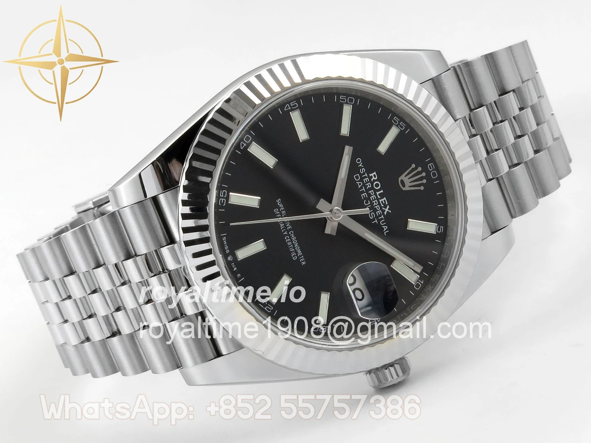 Rolex DateJust 41 126334 ERF Black Stick Dial on Jubilee Bracelet JH3235 (Free Sprung) Weighted 132g - Image 7