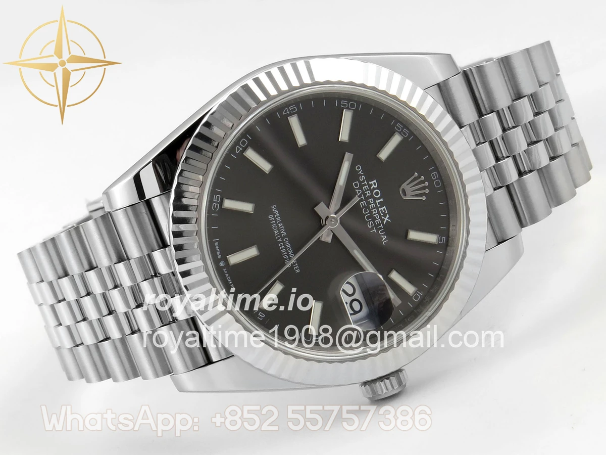 Rolex DateJust 41 126334 ERF Gray Stick Dial on Jubilee Bracelet JH3235 (Free Sprung) Weighted 132g - Image 7