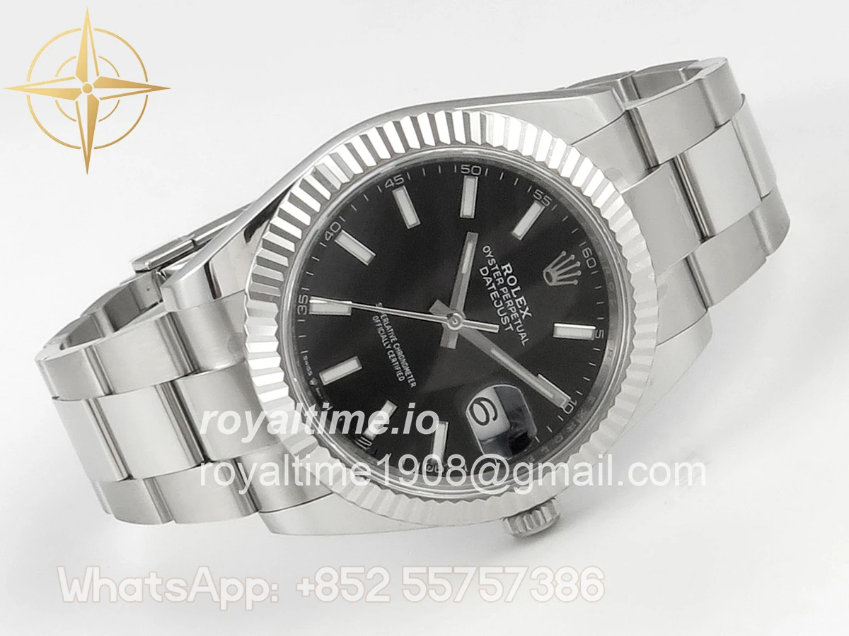 Rolex DateJust 41mm 126334 ARF Black Stick Dial on Oyster Bracelet DD3235 - Image 7
