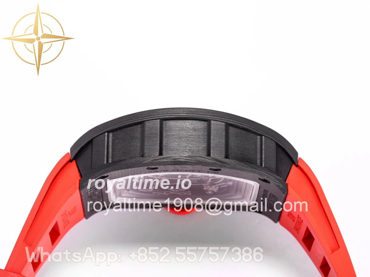 Richard Mille RM 055 Bubba Watson in NTPT Carbon Red Rubber Strap - Image 7